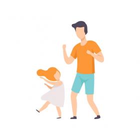 Parent and Child Dancing