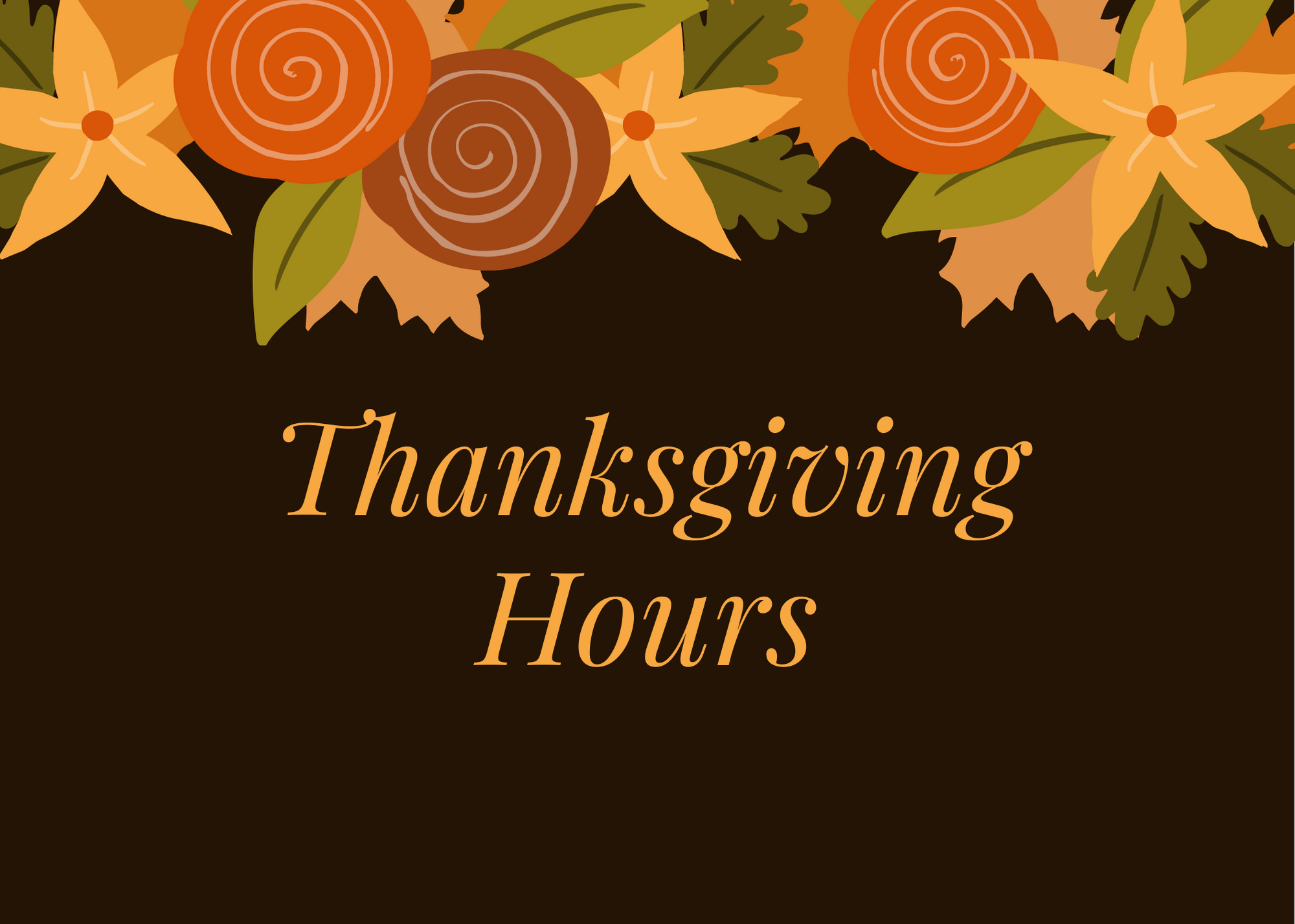 Thanksgiving hours