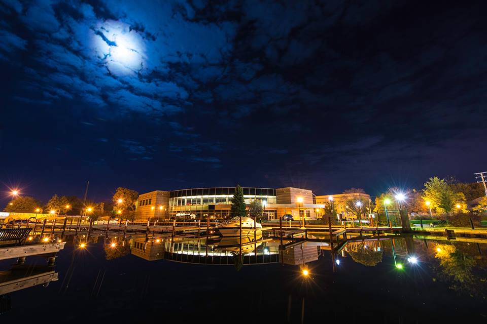 libary at night