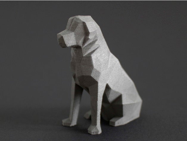 low poly puppy