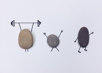 rocks exercising
