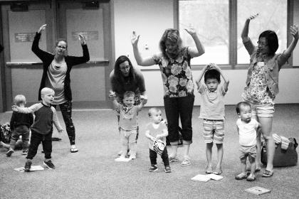 Parents and Children Dancing